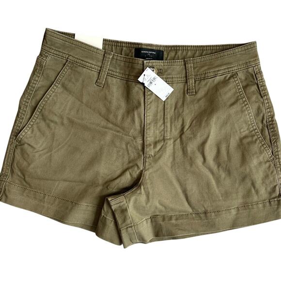 Banana Republic Pants - Banana Republic Military Green, Mid Rise, Chino/Khaki Shorts NWT- 6